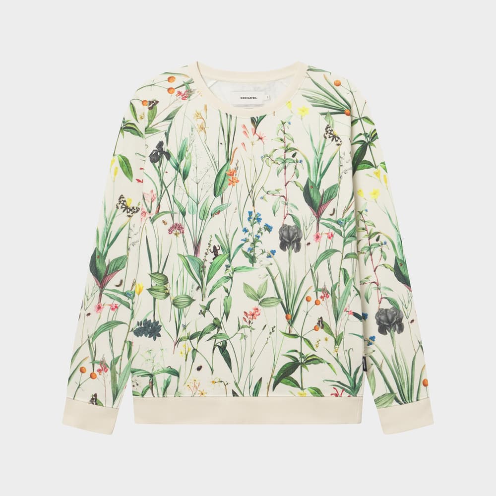 Sweatshirt Malmoe Flower Field Off-White