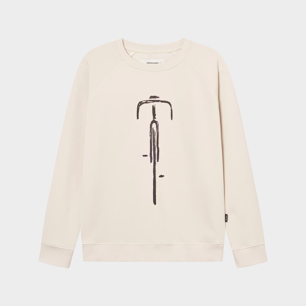 Sweatshirt Malmoe Bike Front Oat White