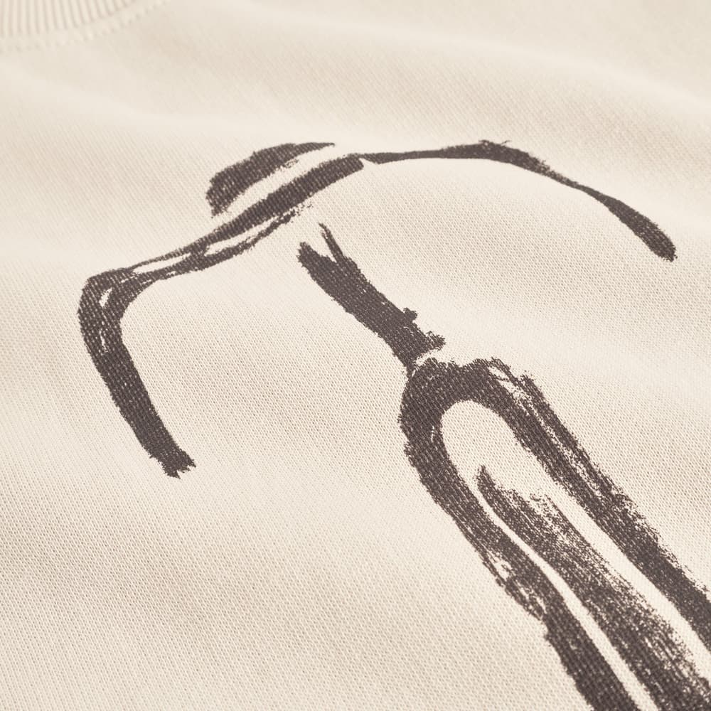 Sweatshirt Malmoe Bike Front Oat White