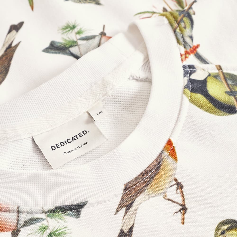Sweatshirt Malmoe Autumn Birds Off White