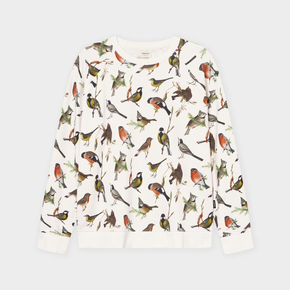 Sweatshirt Malmoe Autumn Birds Off White
