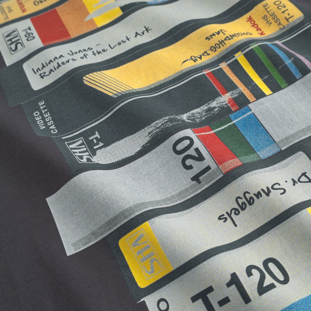 T-shirt Stockholm Video Retro Charcoal