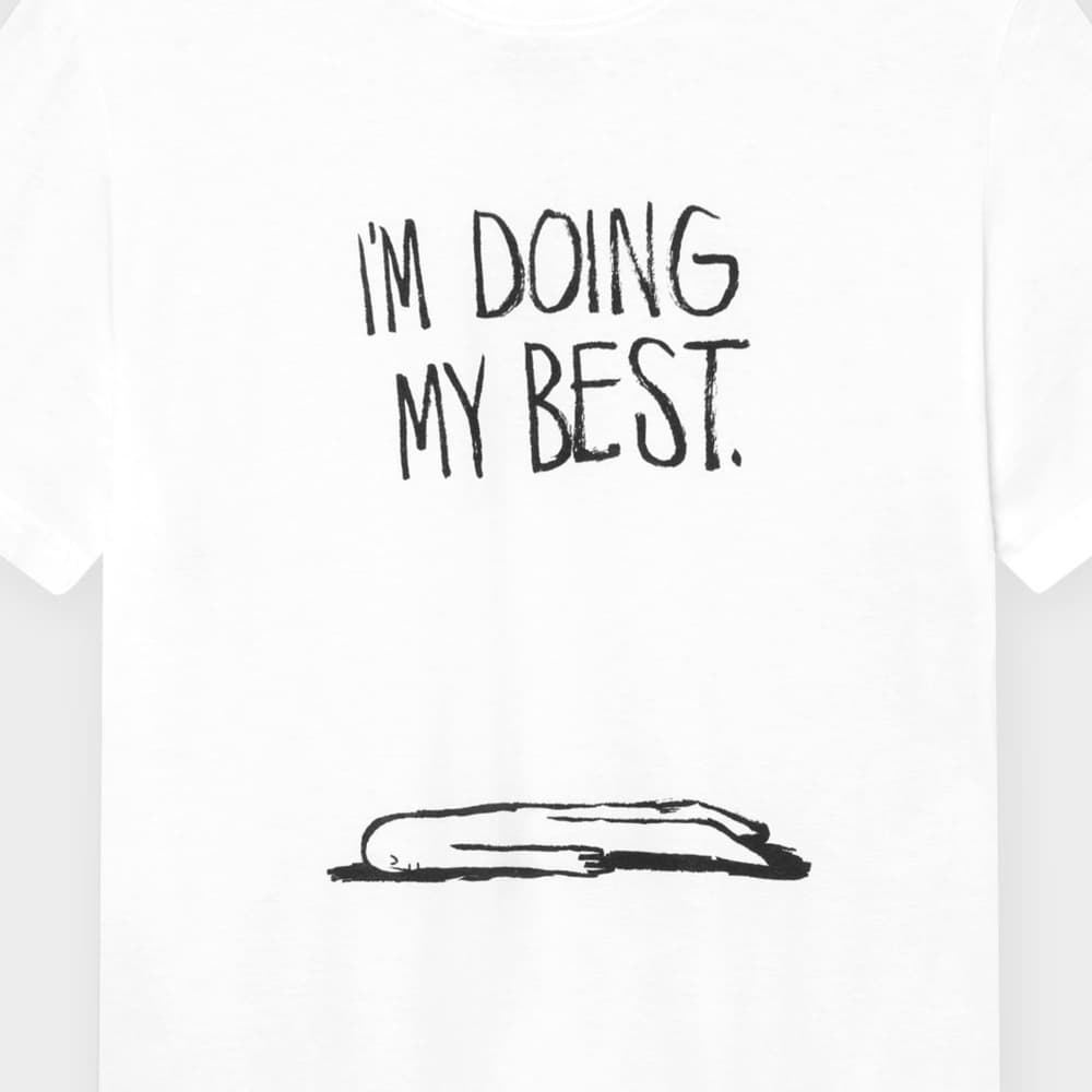 T-shirt Stockholm Doing My Best White