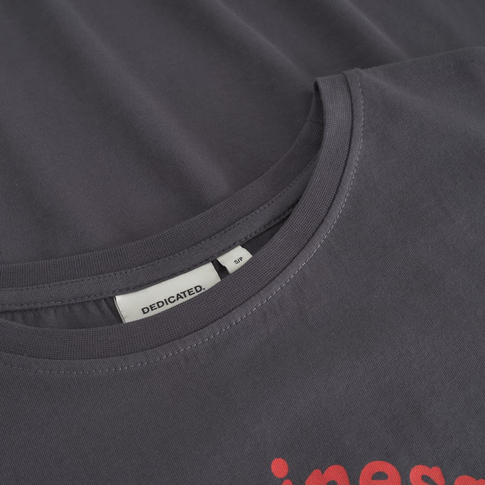 T-shirt Visby Happiness Charcoal