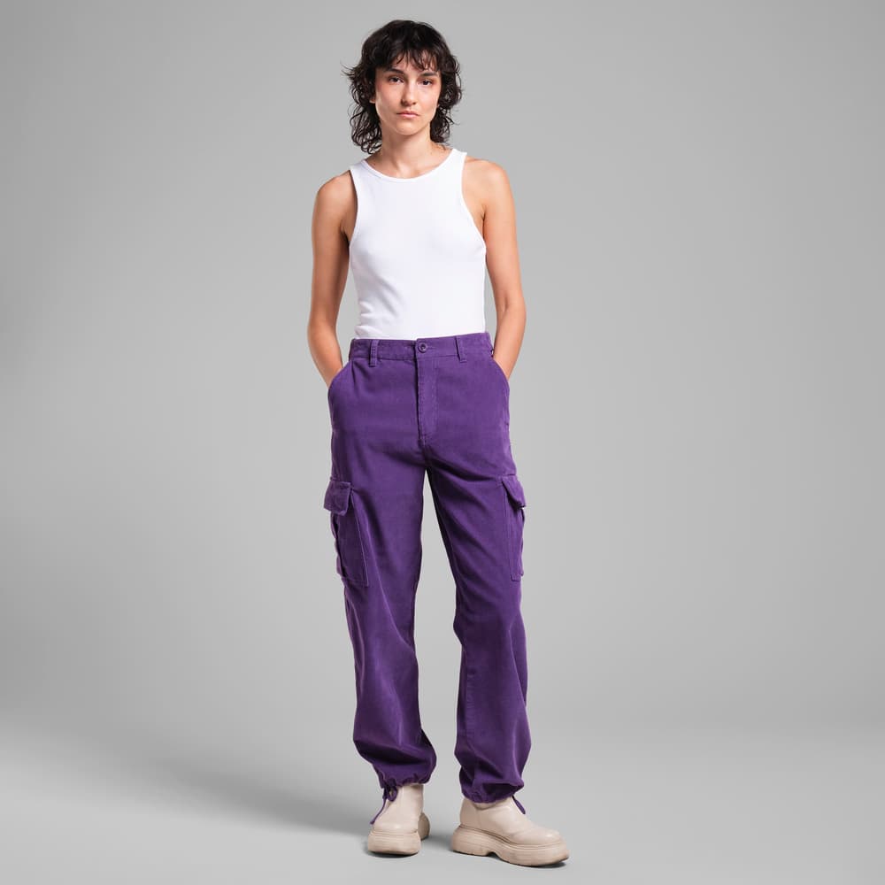 Cargo Pants Bagarmossen Corduroy Picasso Purple