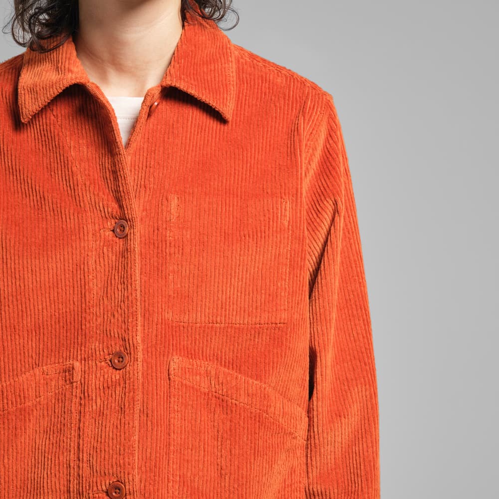 Jacket Stiby Corduroy Cinnamon Orange