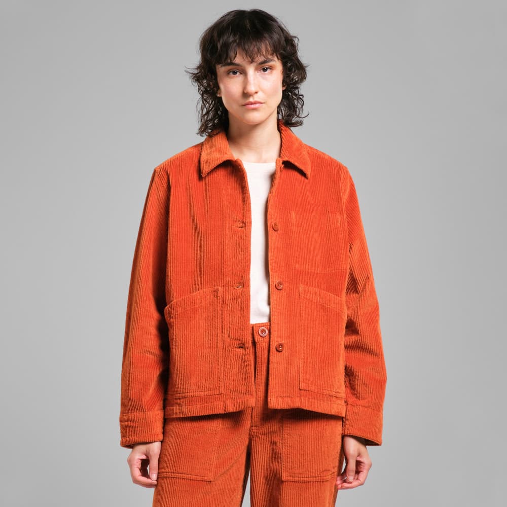 Jacket Stiby Corduroy Cinnamon Orange