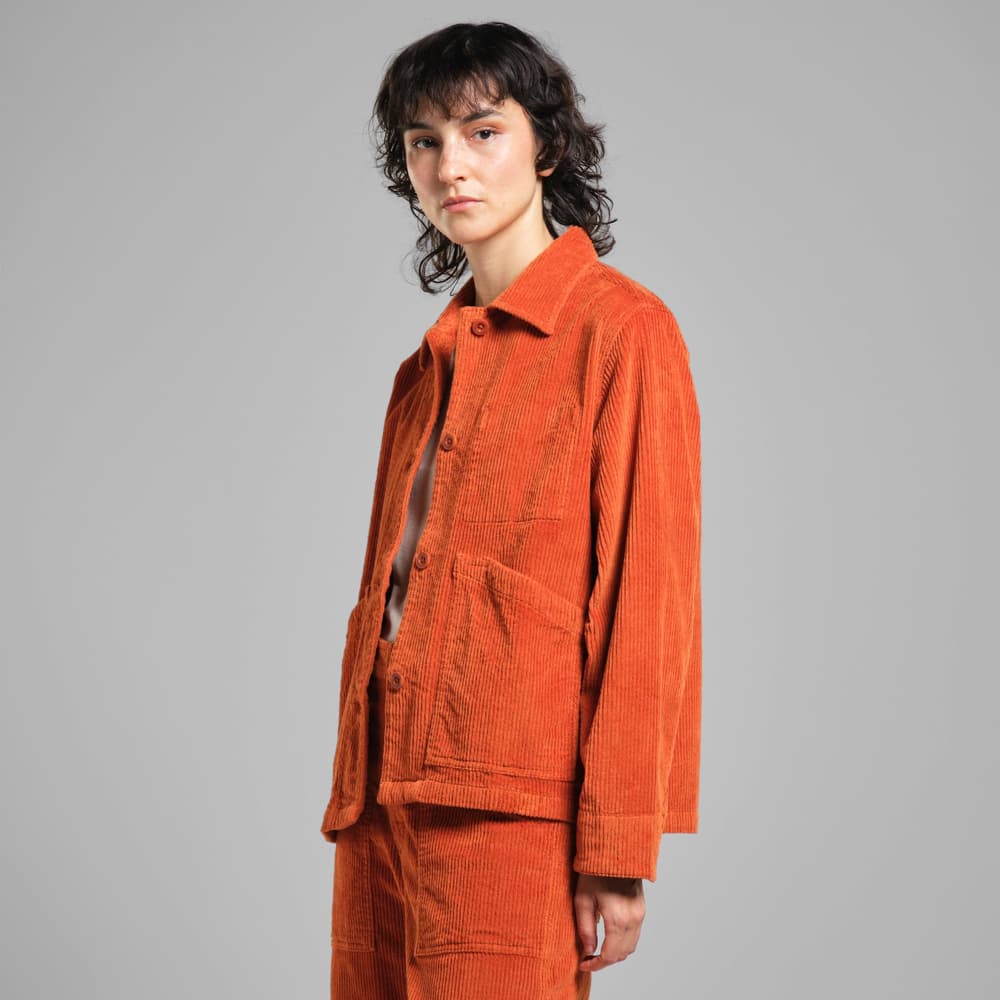 Jacket Stiby Corduroy Cinnamon Orange