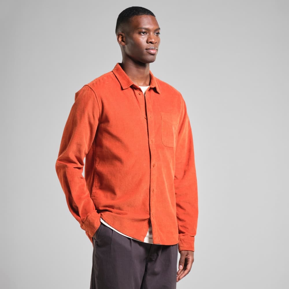 Shirt Varberg Corduroy Cinnamon Orange