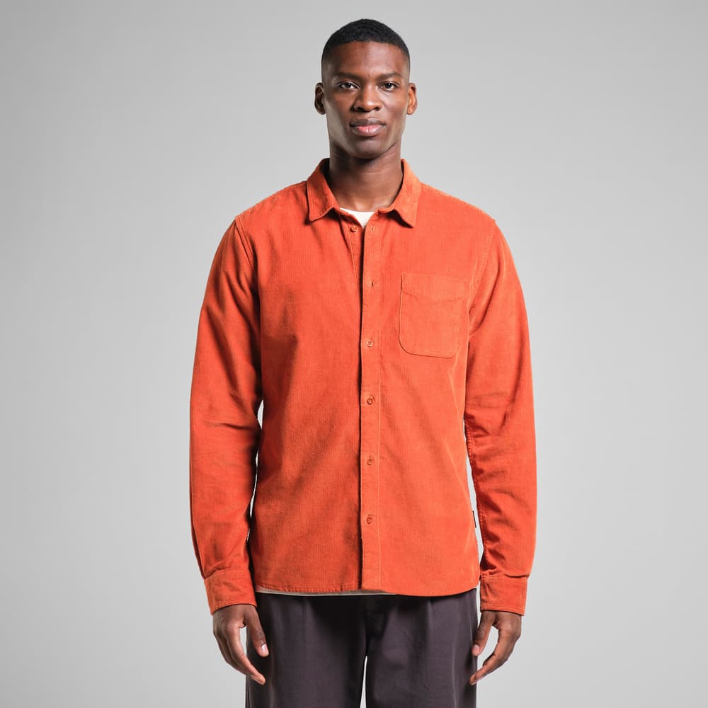 Shirt Varberg Corduroy Cinnamon Orange