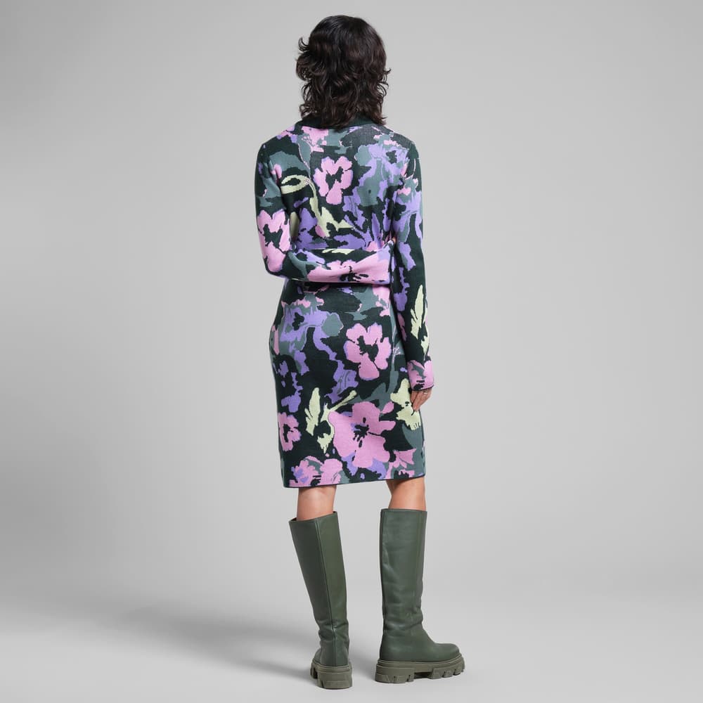 Dress Lo Warped Flowers Multi Color