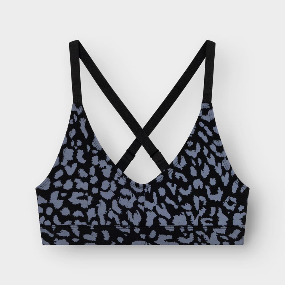 Soft Bra Junsele Leopard Steel Blue