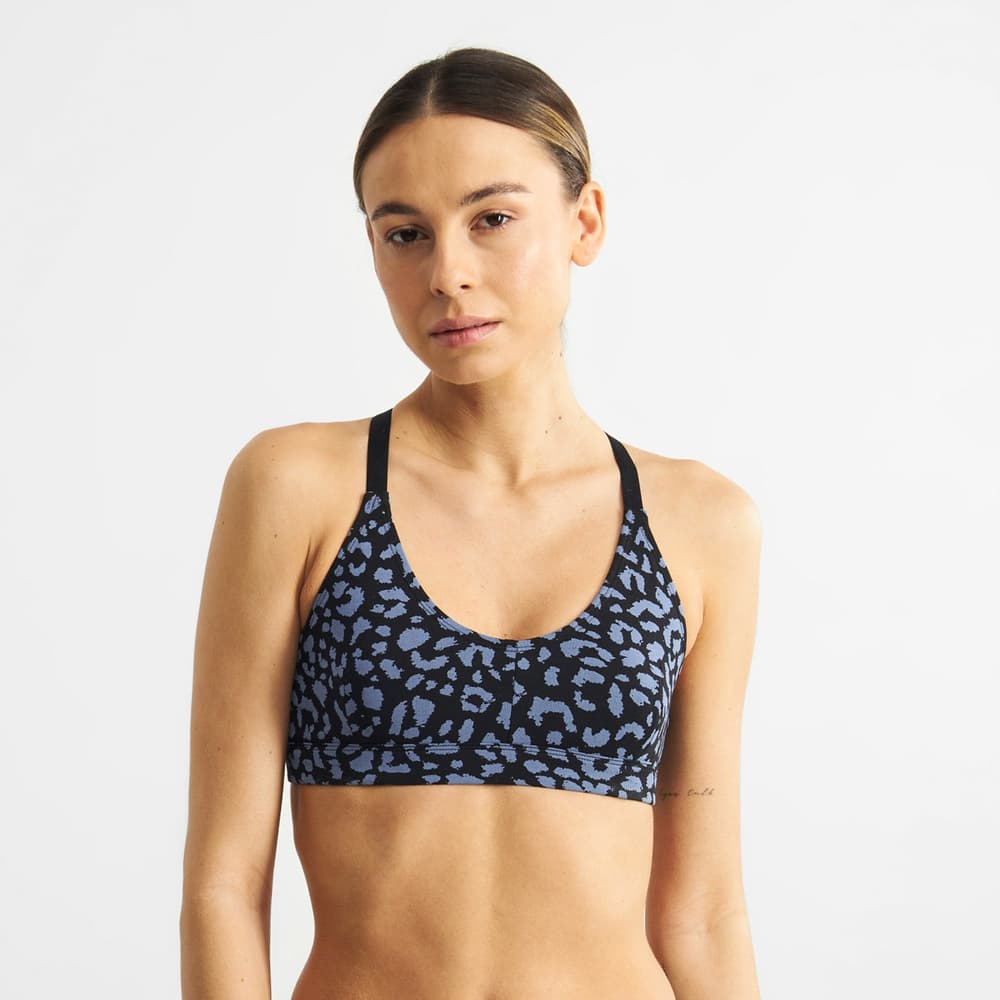 Soft Bra Junsele Leopard Steel Blue