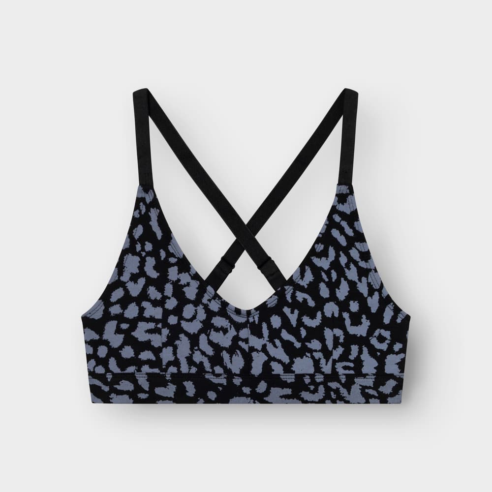 Soft Bra Junsele Leopard Steel Blue