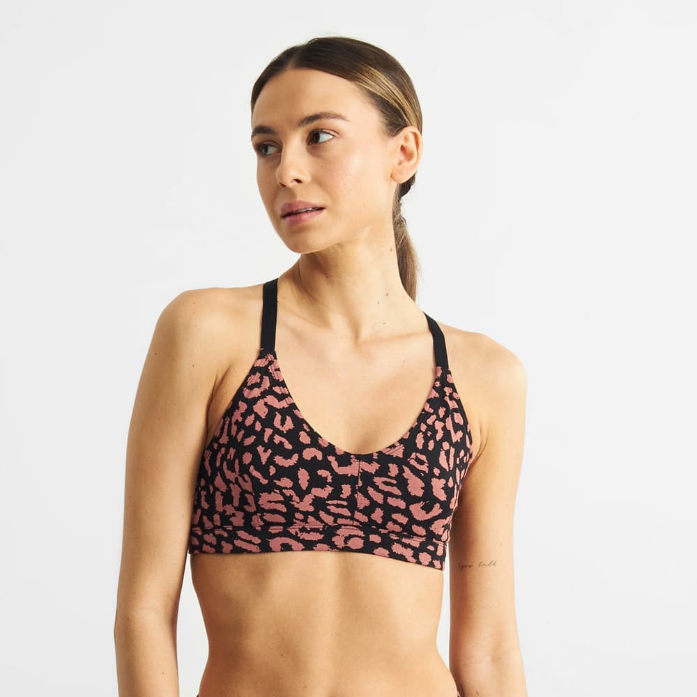 Soft Bra Junsele Leopard Terracotta Red