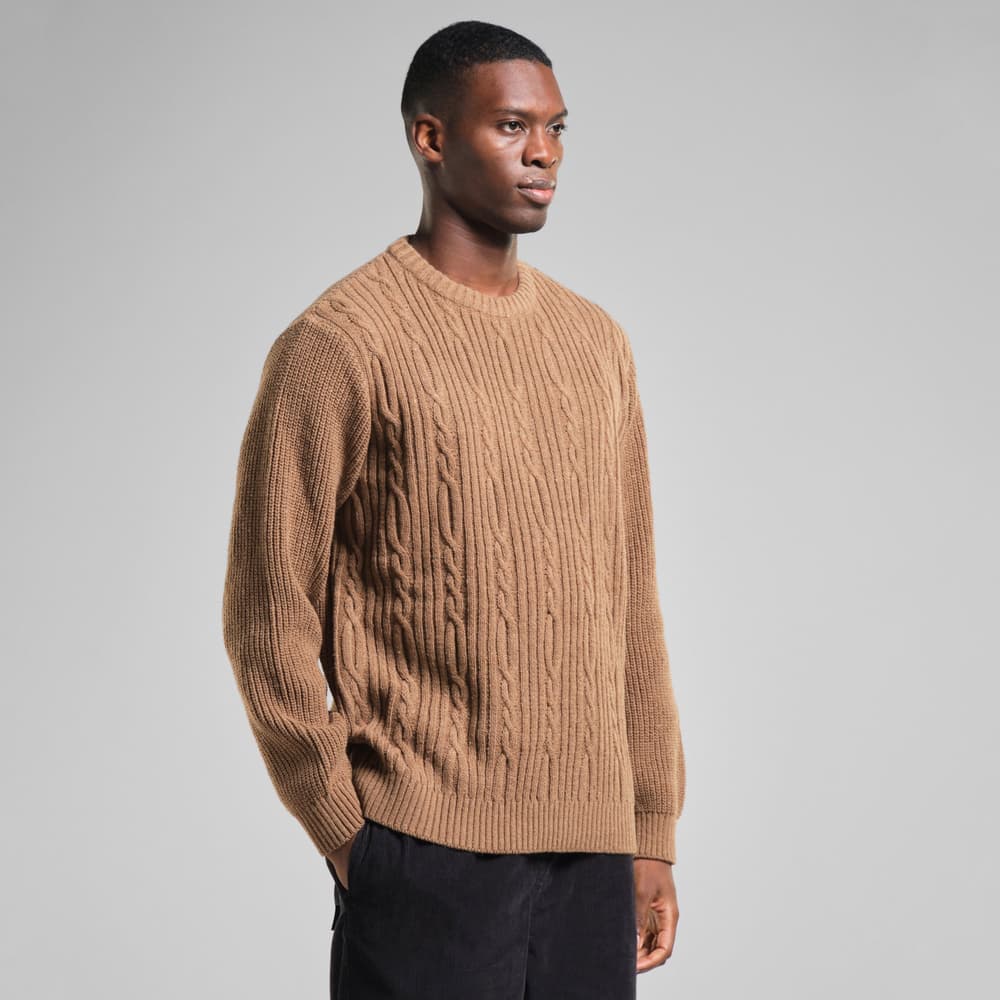 Sweater Ludvika Camel Brown