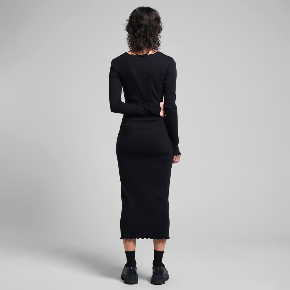 Rib Dress Lofta Black