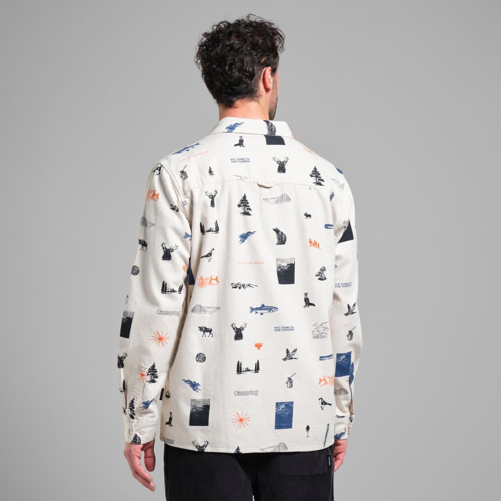 Shirt Rute Flannel In The Woods Oat White