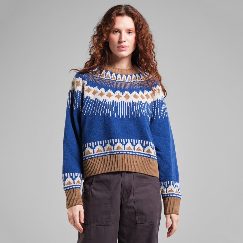 Sweater Senja Fair Isle Royal Blue