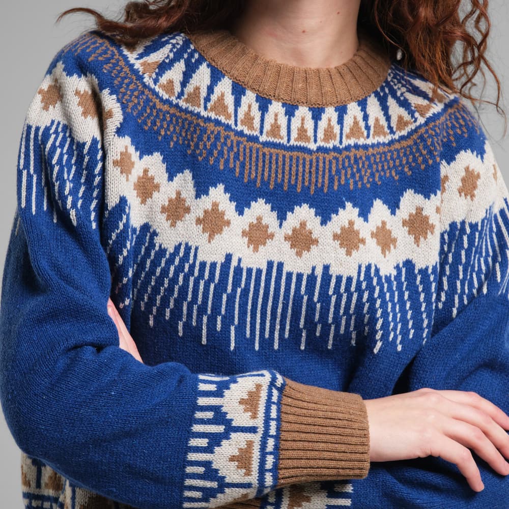 Sweater Senja Fair Isle Royal Blue