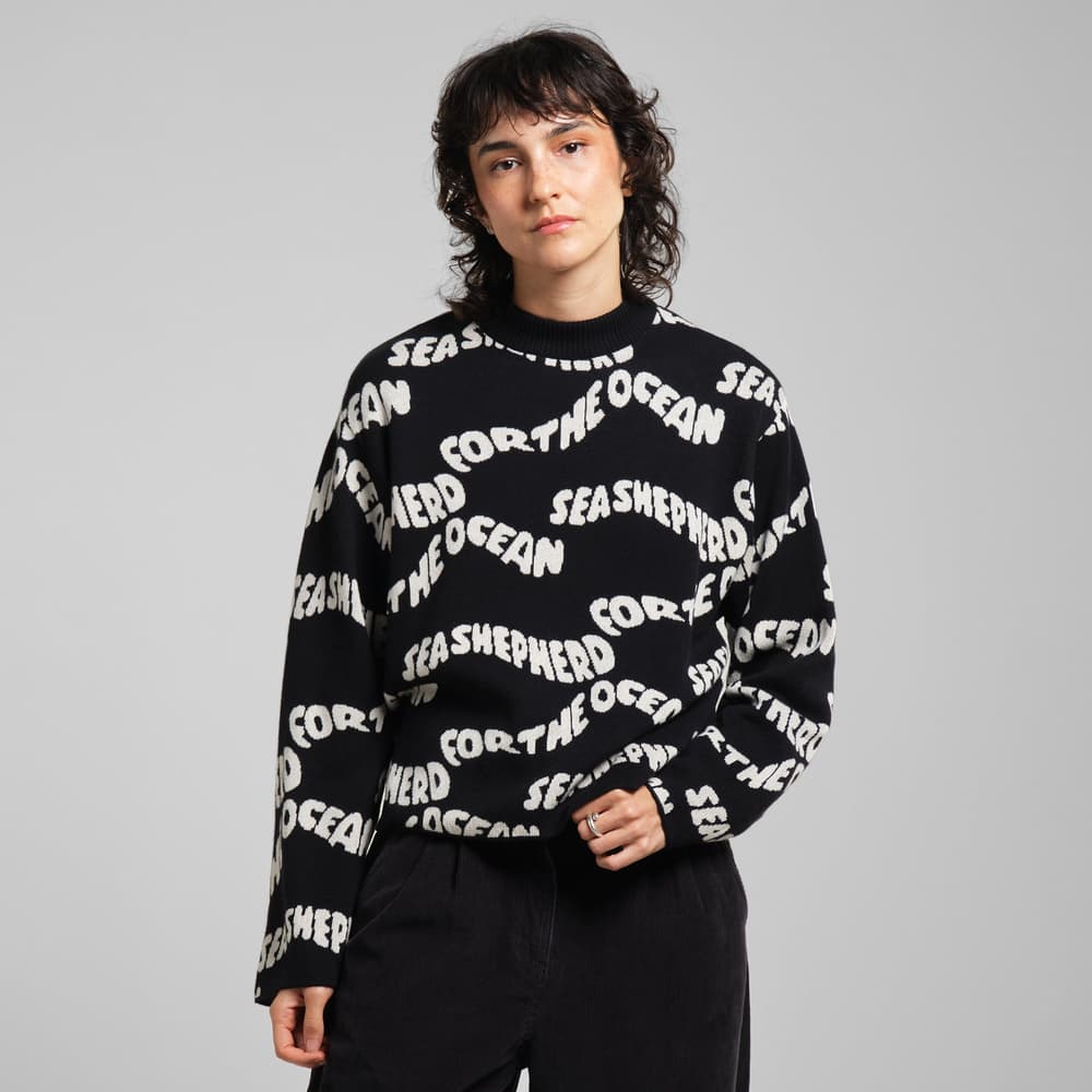 Sweater Limhamn For the Ocean Black