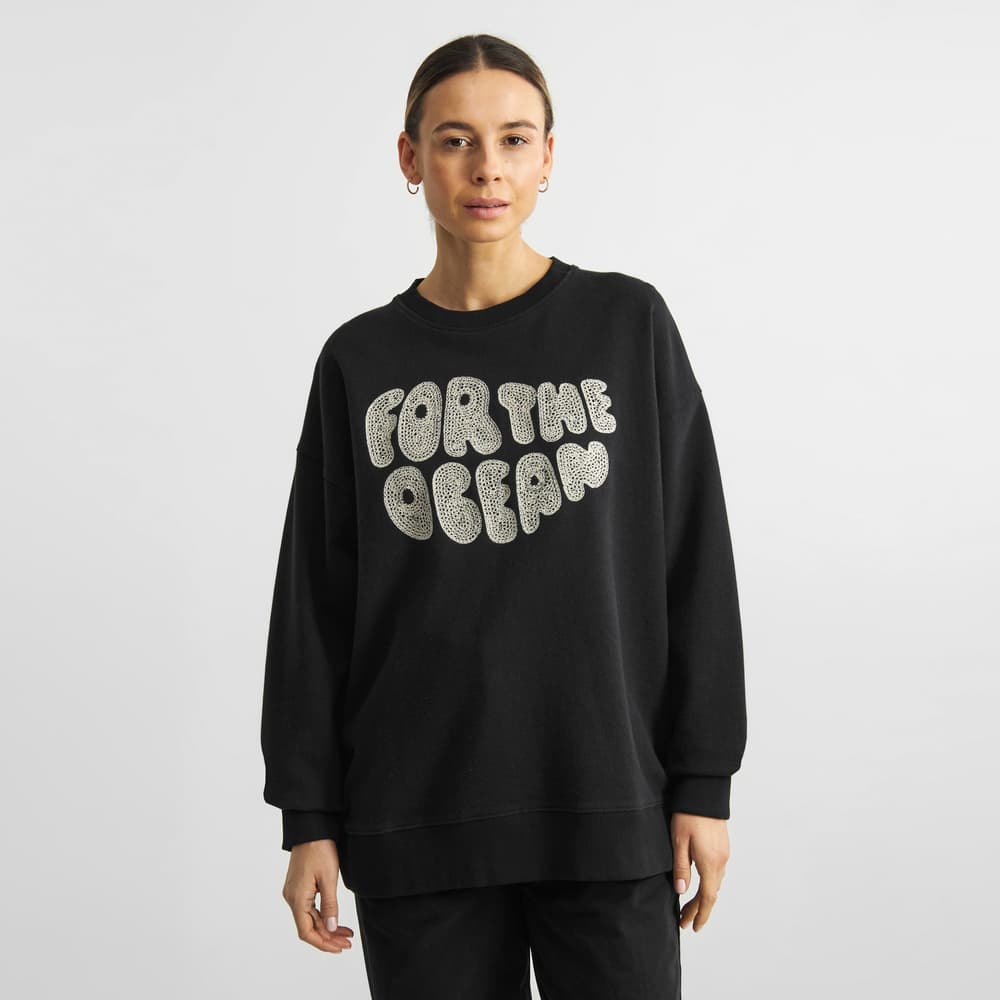 Sweatshirt Zinkensdamm Hemp For the Ocean Black