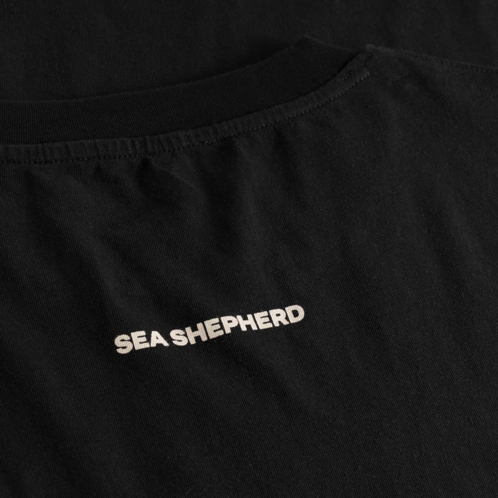 T-shirt Gustavsberg Hemp  For the Ocean Black