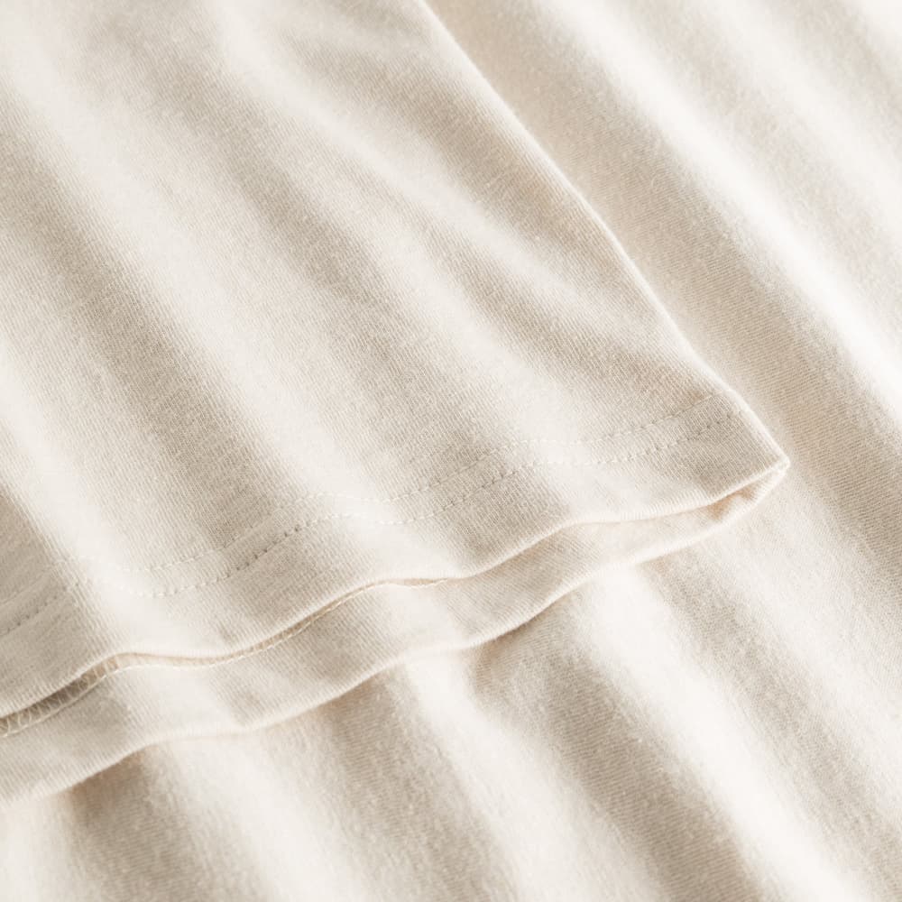 T-shirt Gustavsberg Hemp For the Ocean Vanilla White
