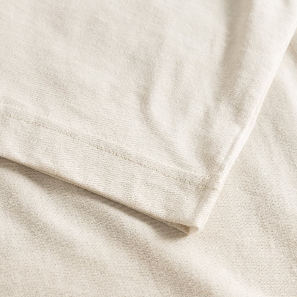 T-shirt Vadstena Hemp Dolphin Tail Vanilla White