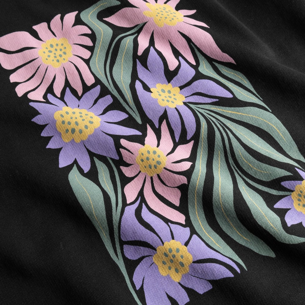 Sweatshirt Ystad Daisy Block Black