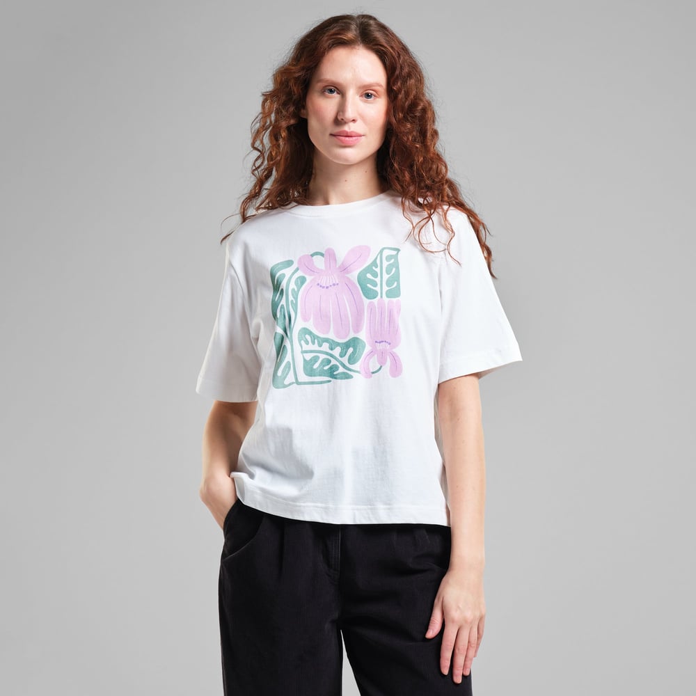 T-shirt Vadstena Winter Blossom White