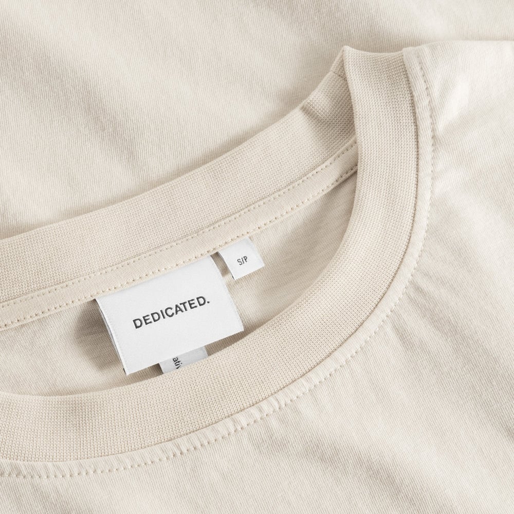 T-shirt Vadstena Daisy Block Oat White