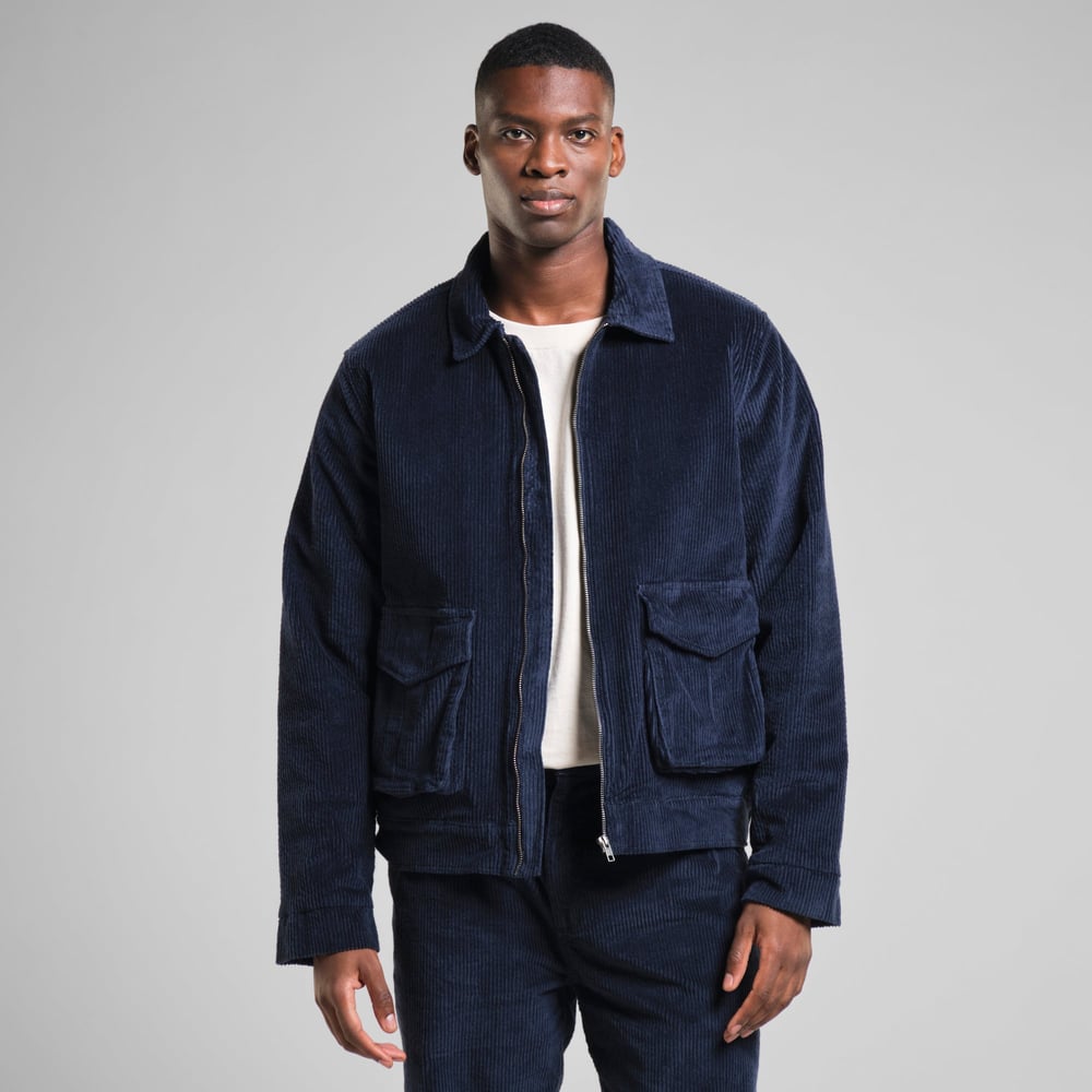 Padded Jacket Vallentuna Corduroy Navy