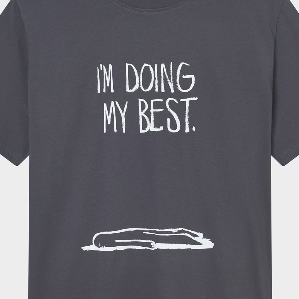 T-shirt Stockholm Doing My Best Charcoal