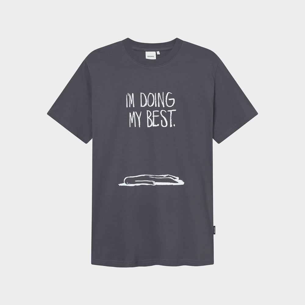 T-shirt Stockholm Doing My Best Charcoal