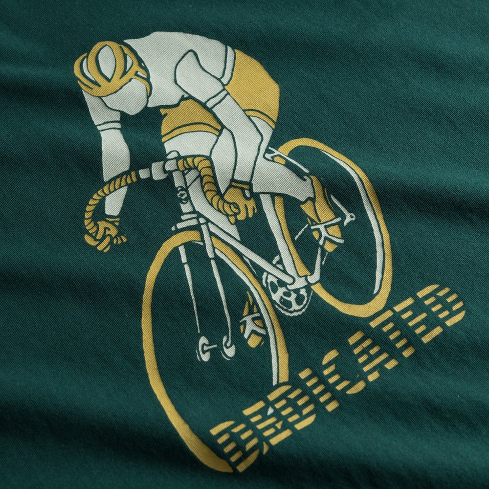 T-shirt Stockholm Retro Bike Dark Green