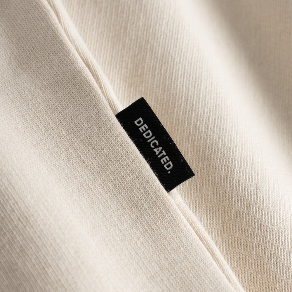 Sweatshirt Malmoe Sound System Logo Oat White