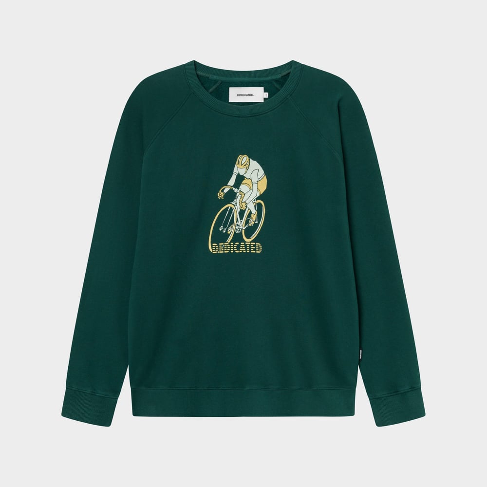 Sweatshirt Malmoe Retro Bike Dark Green