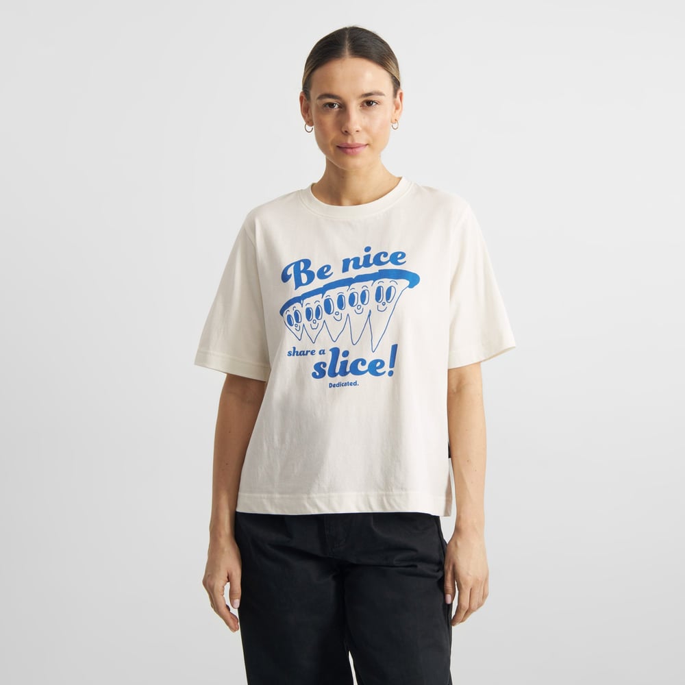 T-shirt Vadstena Share A Slice Off White