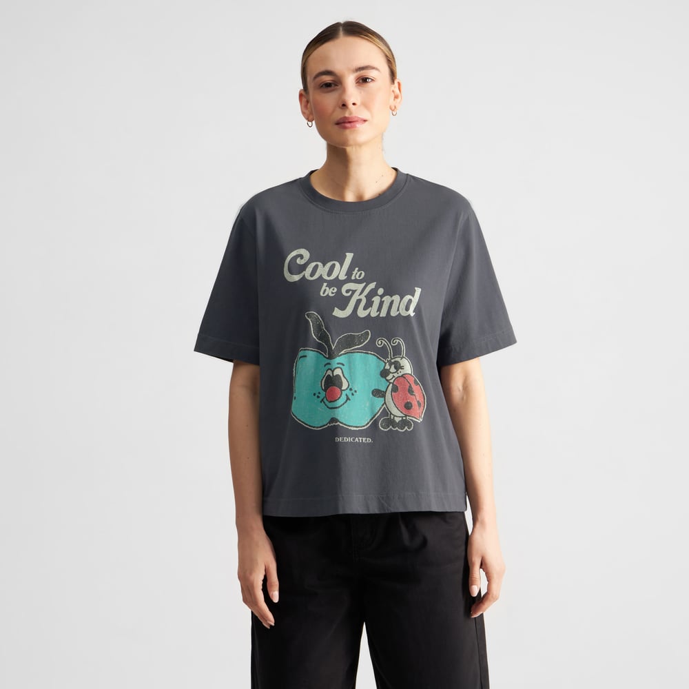 T-shirt Vadstena Kind To Be Cool Charcoal