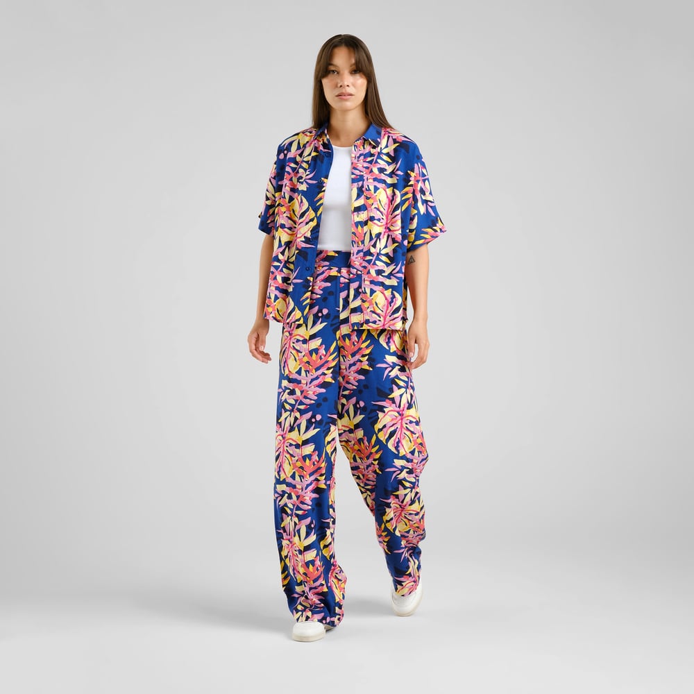 Pants Ale Tropical Collage Multi Color