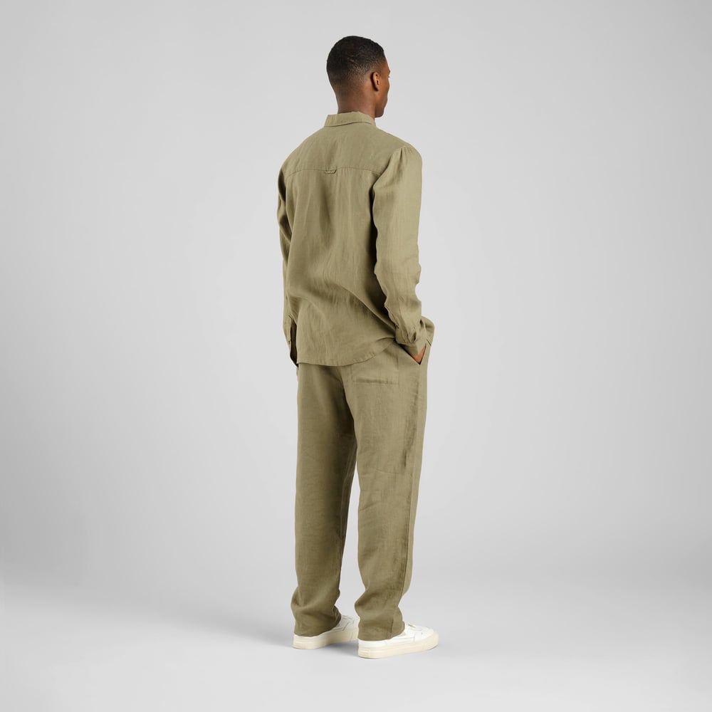 Pants Klitmoeller Linen Leaf Green