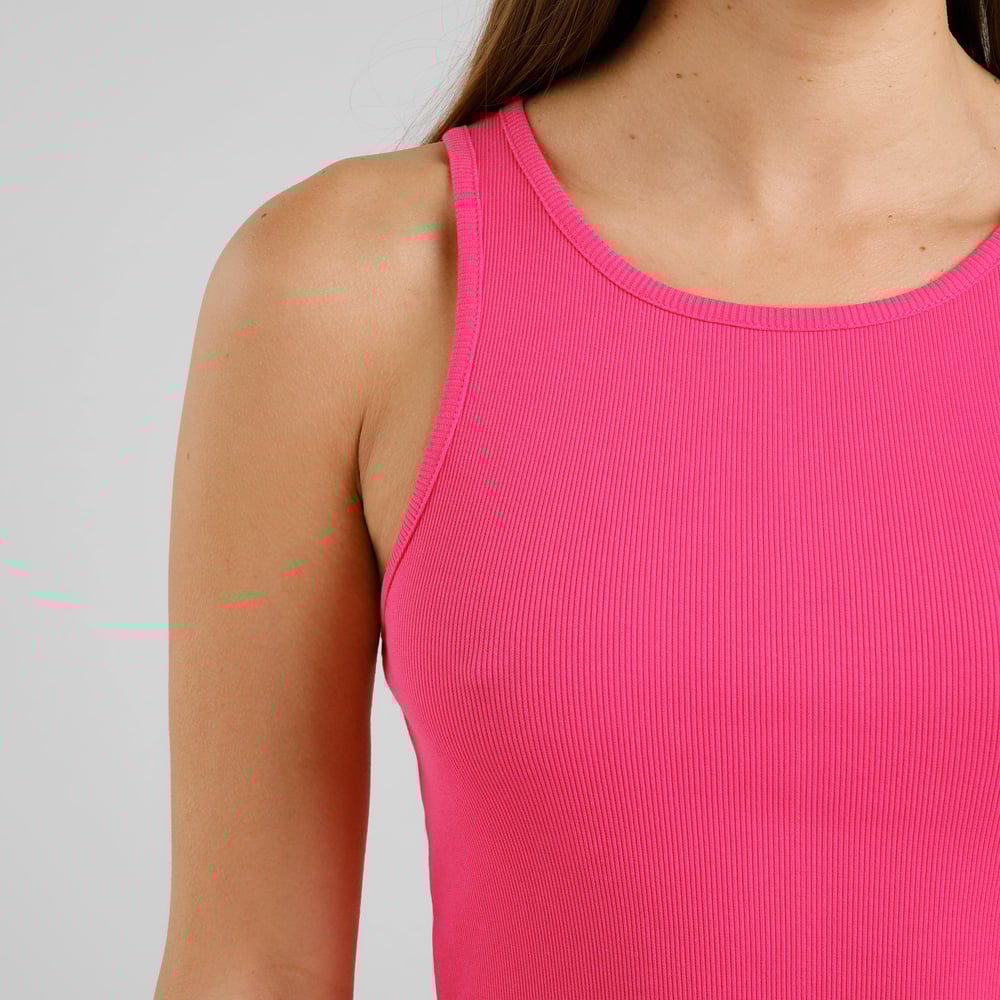 Rib Dress Motala Raspberry Pink