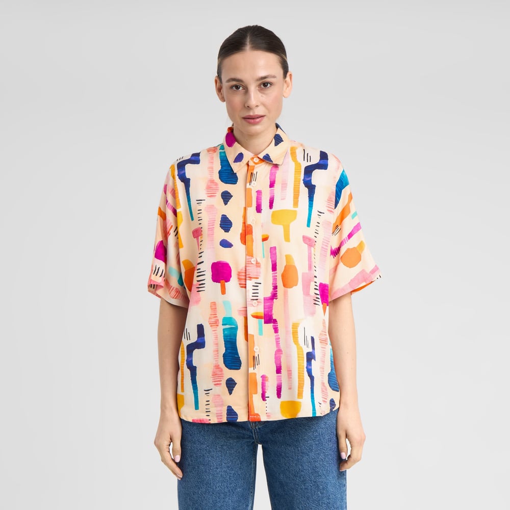 Shirt Alsvik Summer Abstract Multi Colors