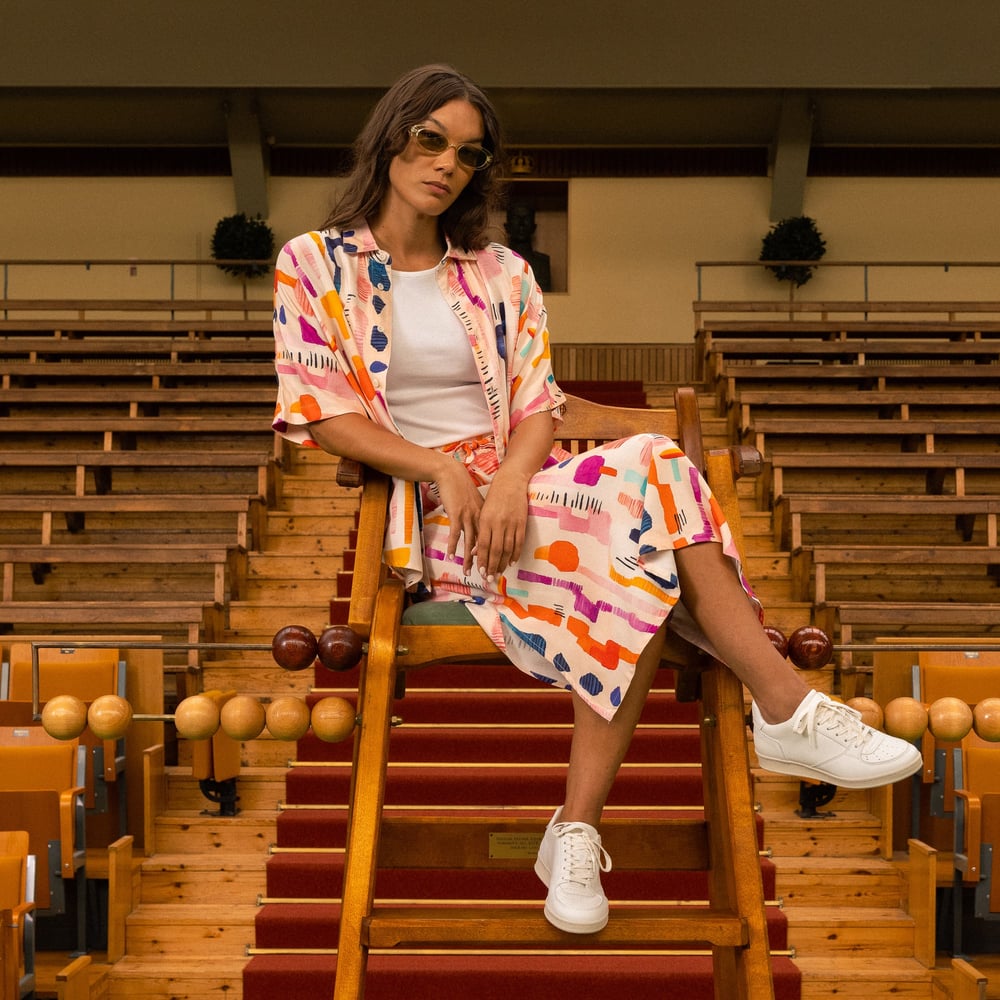 Shirt Alsvik Summer Abstract Multi Colors