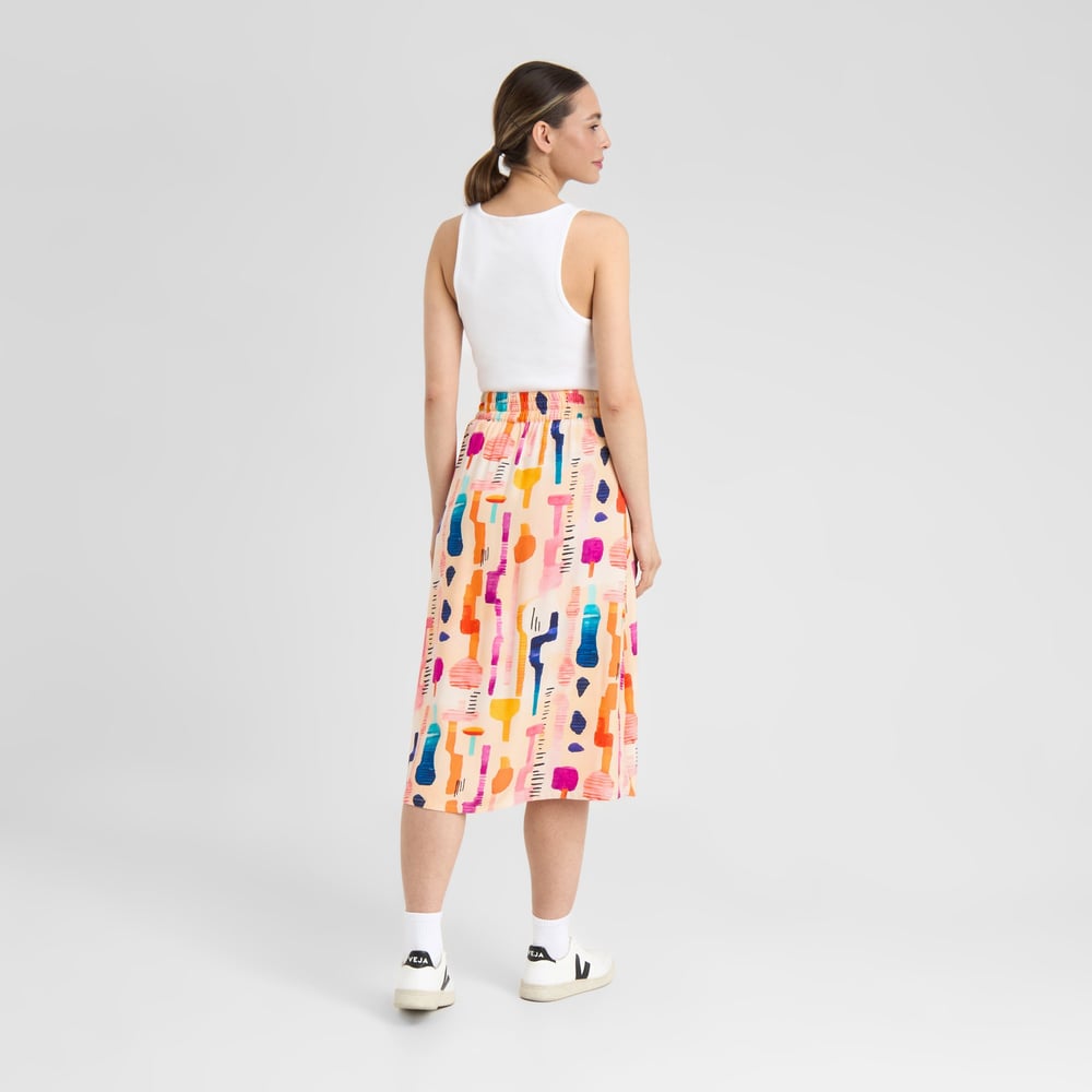 Skirt Klippan Summer Abstract Multi Colo