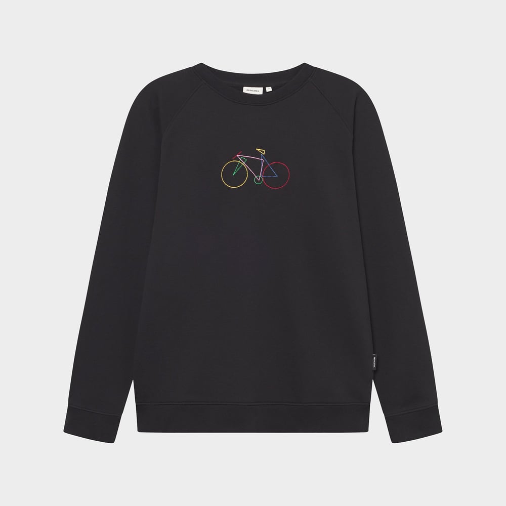 Sweatshirt Malmoe Paper Cut Bike Black