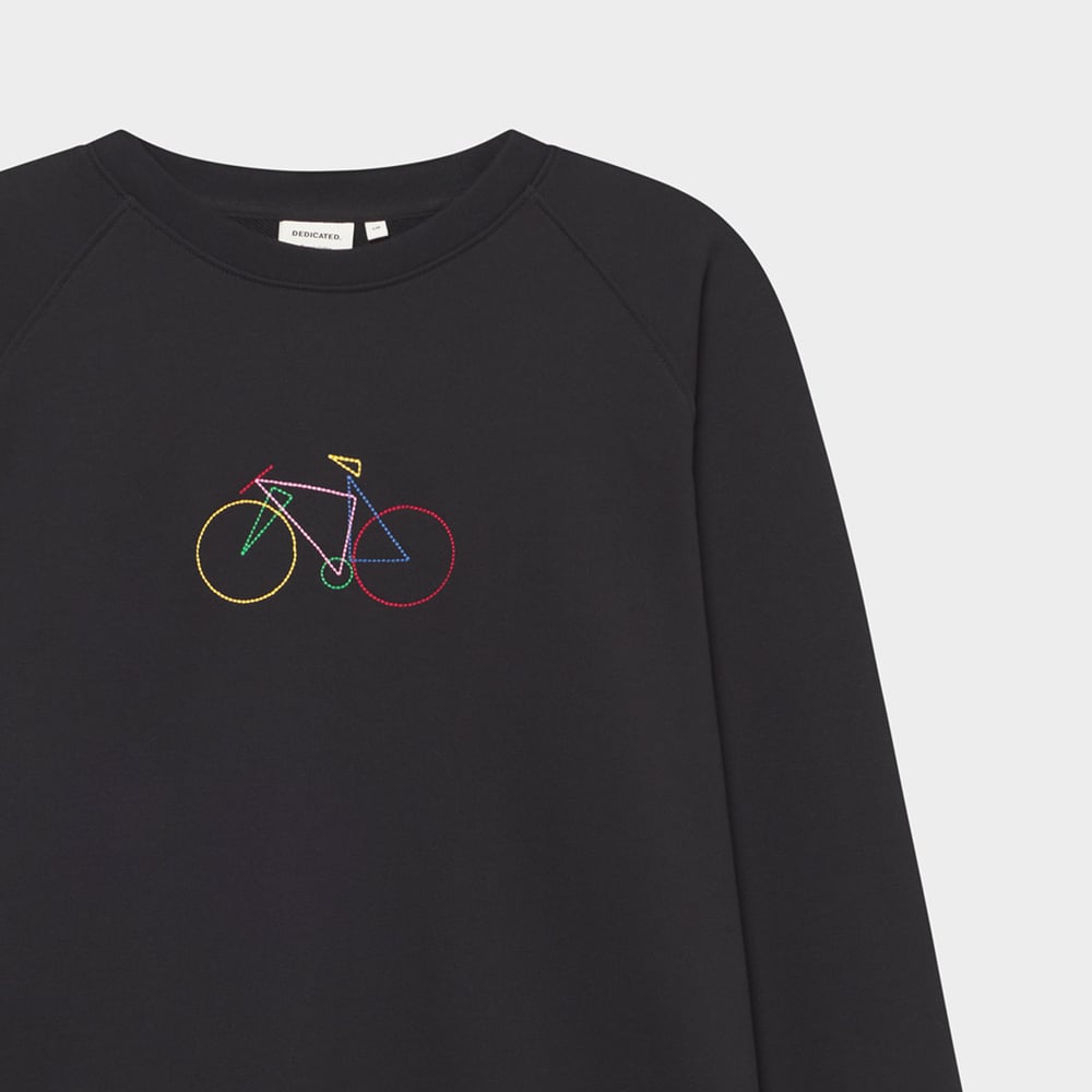 Sweatshirt Malmoe Paper Cut Bike Black