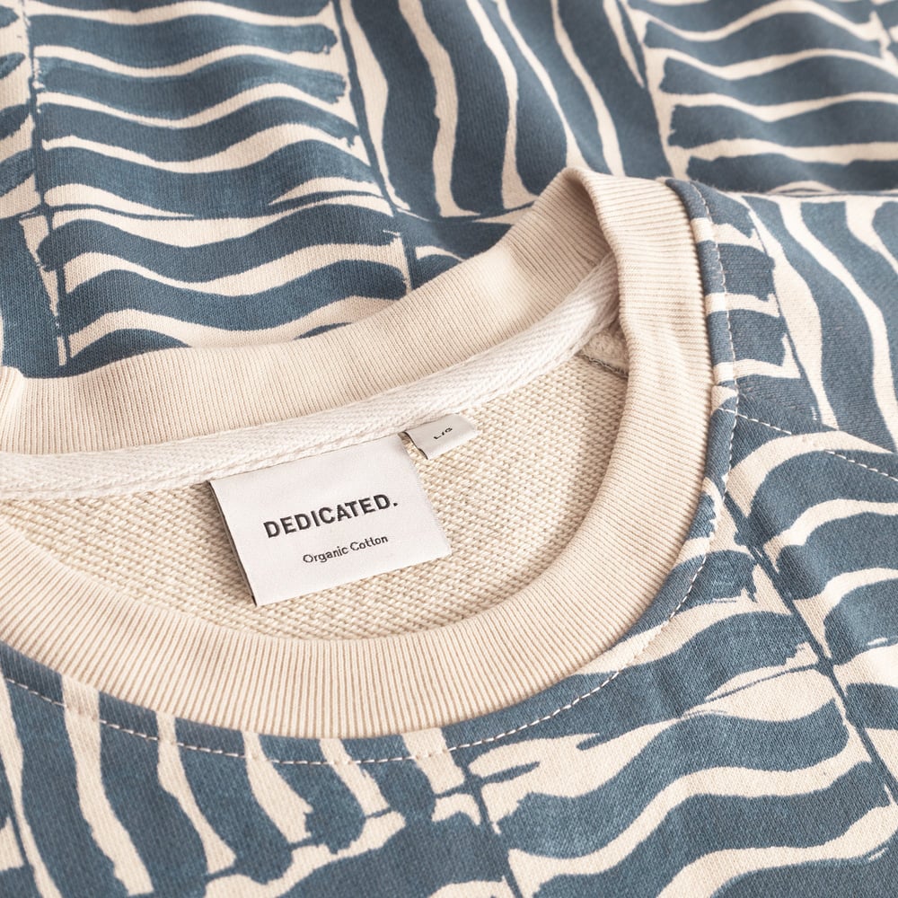 Sweatshirt Malmoe Wave Tiles Oat White