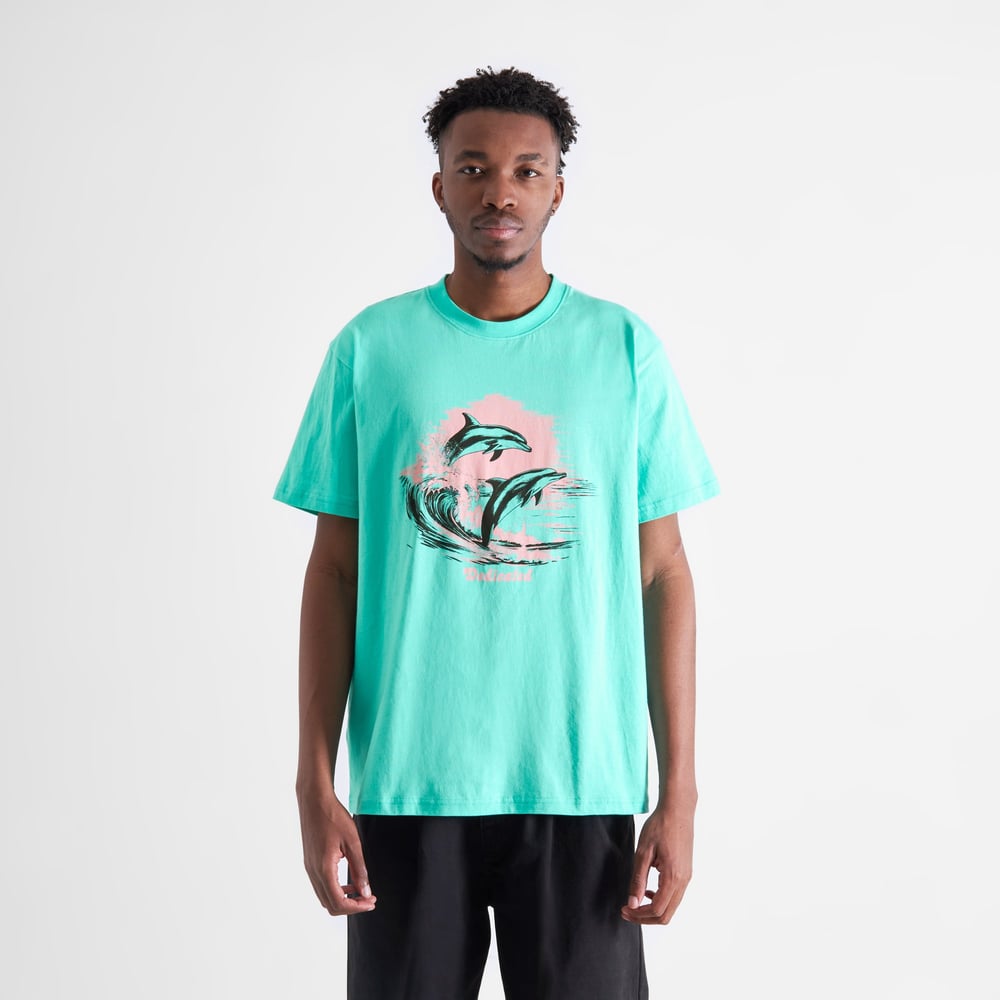 T-shirt Stockholm Dolphin Wave Pool Blue